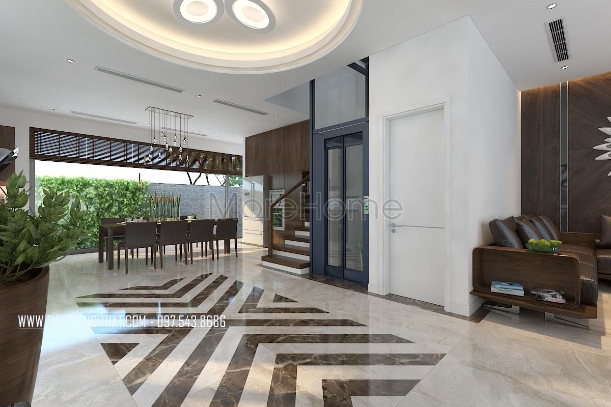 Thiết kế nội thất phòng khách biệt thự Imperia Garden Nguyễn Huy Tưởng quận Thanh Xuân